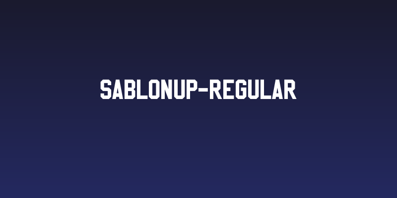 SablonUp-Regular Social Header