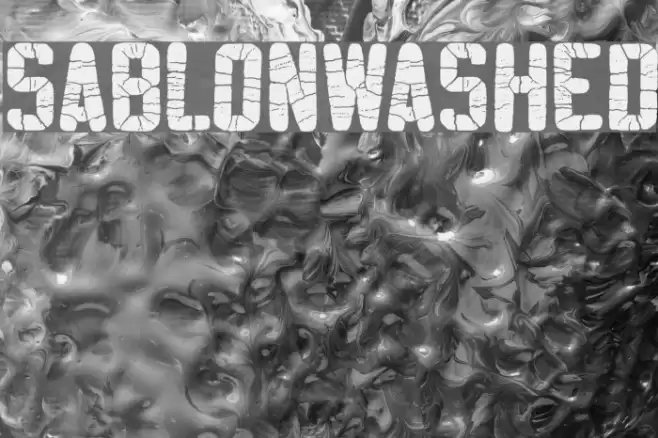 SablonWashed Font examples