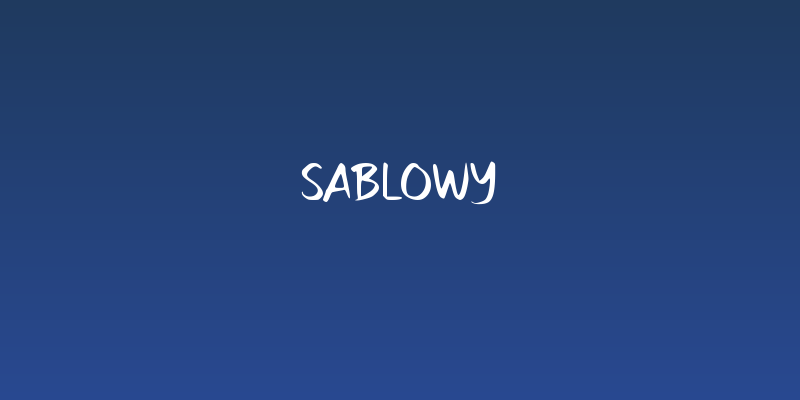 Sablowy Social Header