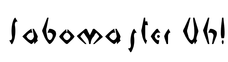 Sabomaster Uh!  Free Fonts Download