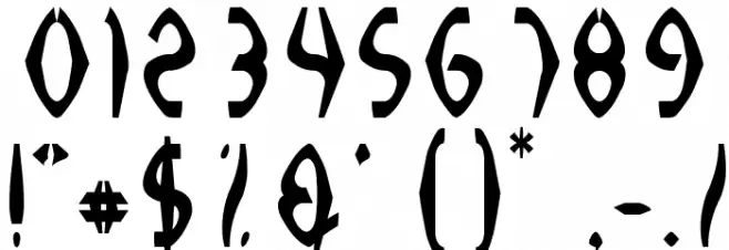 Sabomaster Uh! フォント その他の文字