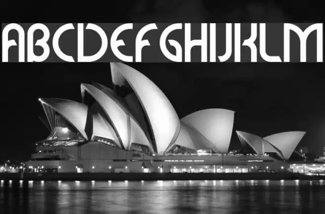 Sabomaster Schriftart examples