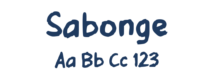 Sabonge Font Preview