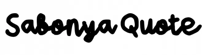 Sabonya Quote  Free Fonts Download