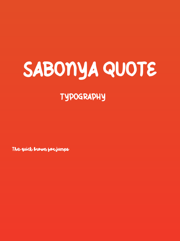 Sabonya Quote Poster