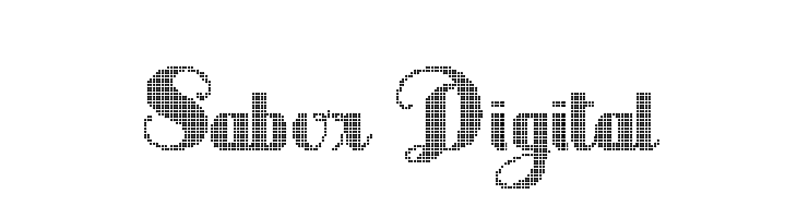 Sabor Digital  Frei Schriftart Herunterladen