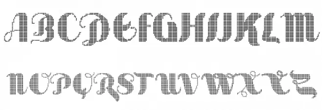 Sabor Digital Schriftart Groß