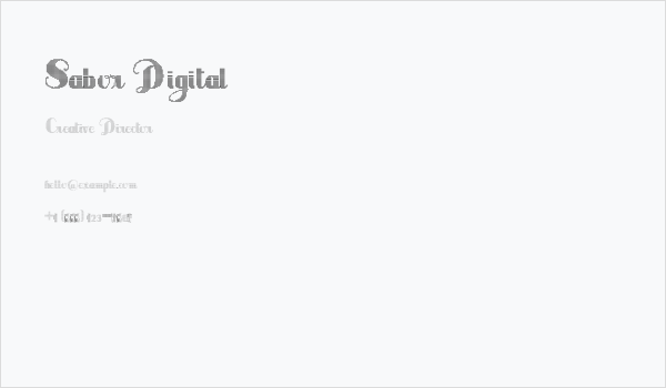 Sabor Digital Business Card