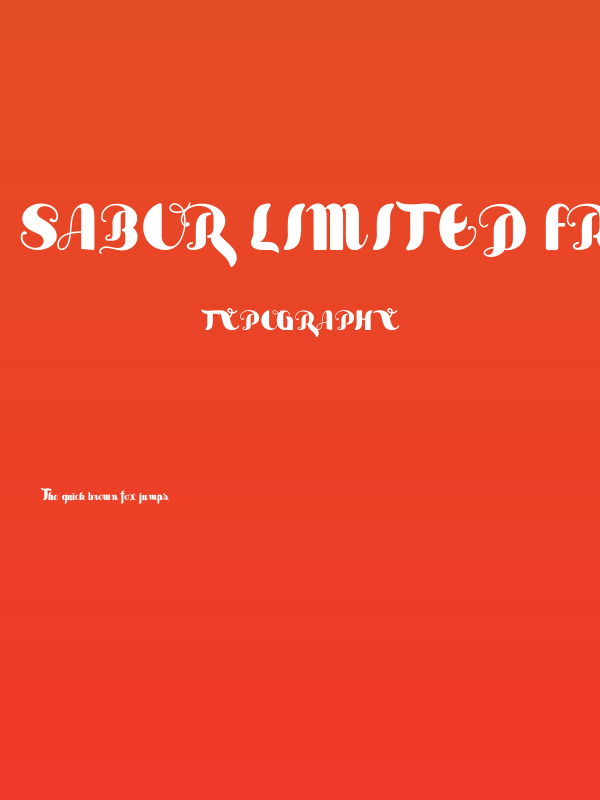 Sabor Limited Free Version Poster