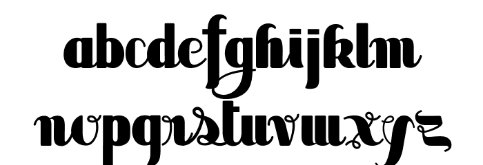 SaborLimitedFreeVersion Font LOWERCASE
