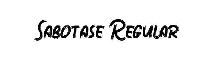 Sabotase Regular Font