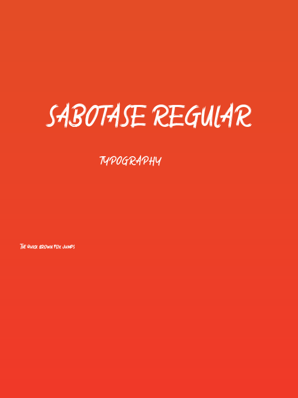 Sabotase Regular Poster