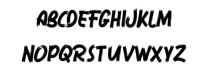 Sabotase Regular Font LOWERCASE