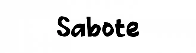Sabote フォント