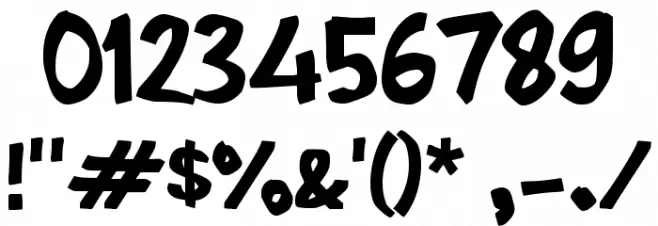 Sabote フォント その他の文字
