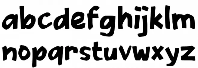 Sabote フォント 小文字