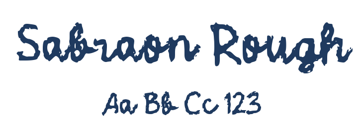 Sabraon Rough Font Preview