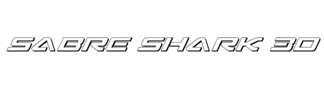 Sabre Shark 3D  नि: शुल्क फ़ॉन्ट्स डाउनलोड