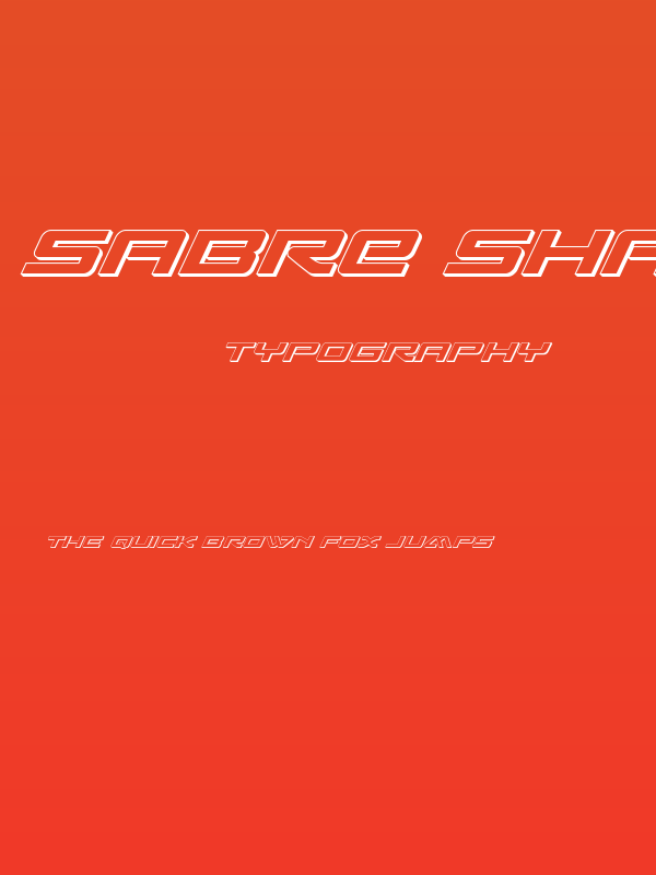 Sabre Shark 3D Poster