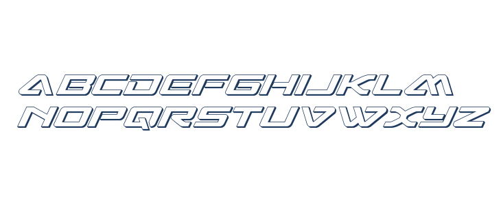 Sabre Shark 3D Lowercase