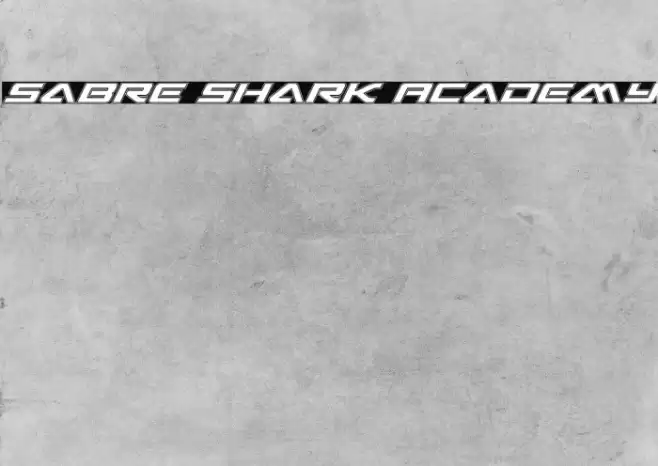 Sabre Shark Academy Font examples