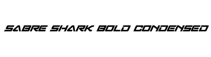 Sabre Shark Bold Condensed  Frei Schriftart Herunterladen