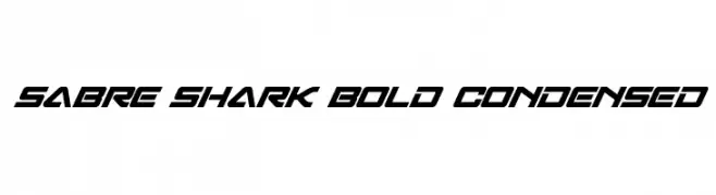 Sabre Shark Bold Condensed  免费字体下载
