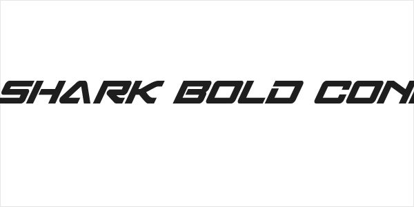 Sabre Shark Bold Condensed Logo