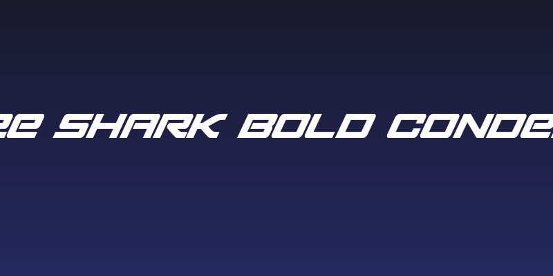 Sabre Shark Bold Condensed Social Header