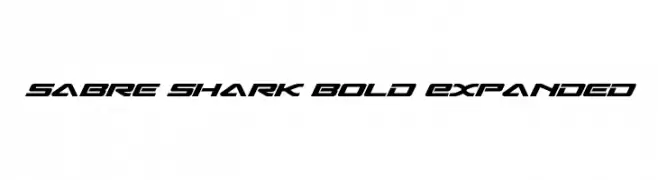Sabre Shark Bold Expanded  Descarca Fonturi Gratis