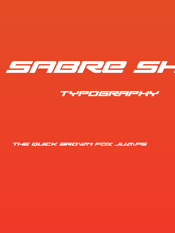 Sabre Shark Bold Expanded Poster