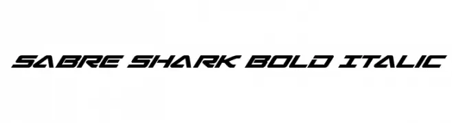 Sabre Shark Bold Italic  Descarca Fonturi Gratis