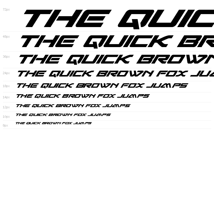 Sabre Shark Bold Italic Waterfall