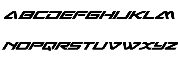 Sabre Shark Bold Italic Font LOWERCASE