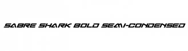 Sabre Shark Bold Semi-Condensed  免费字体下载