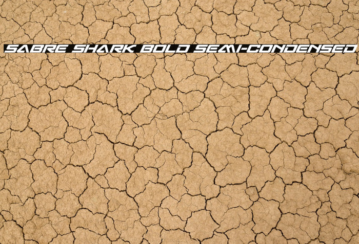 Sabre Shark Bold Semi-Condensed Example 1