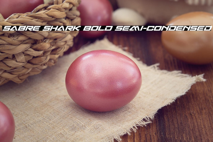 Sabre Shark Bold Semi-Condensed Example 3