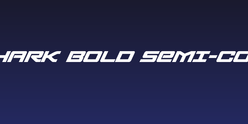 Sabre Shark Bold Semi-Condensed Social Header