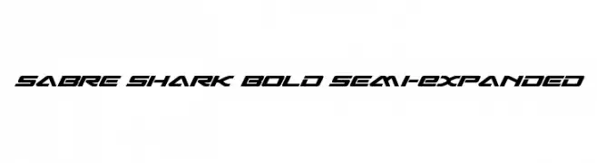 Sabre Shark Bold Semi-Expanded  Fuentes Gratis Descargar