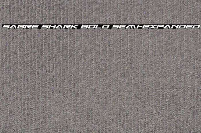 Sabre Shark Bold Semi-Expanded Example 3