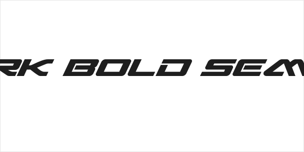 Sabre Shark Bold Semi-Expanded Logo