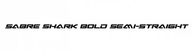 Sabre Shark Bold Semi-Straight  नि: शुल्क फ़ॉन्ट्स डाउनलोड
