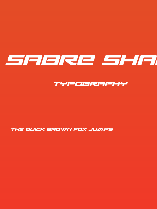 Sabre Shark Bold Semi-Straight Poster