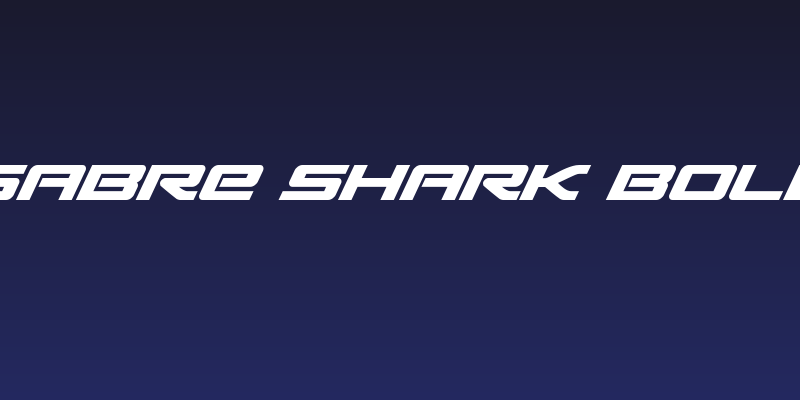 Sabre Shark Bold Social Header