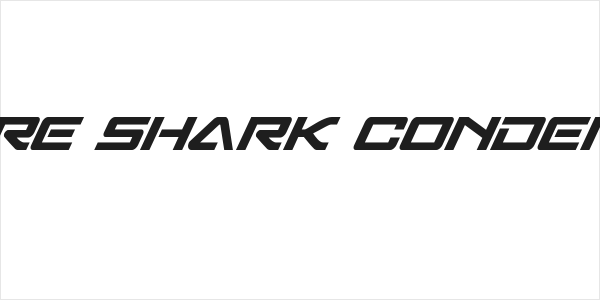 Sabre Shark Condensed Logo