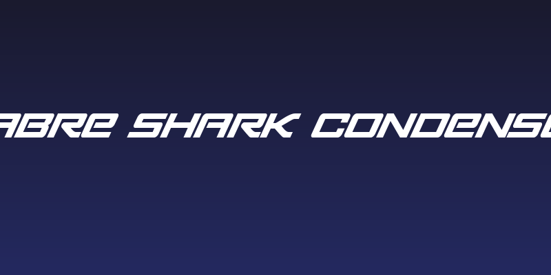 Sabre Shark Condensed Social Header
