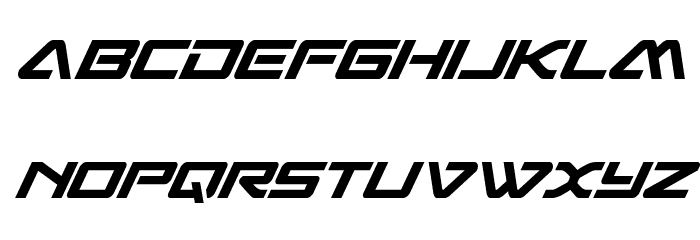 Sabre Shark Condensed Font LOWERCASE