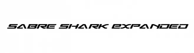 Sabre Shark Expanded  Frei Schriftart Herunterladen