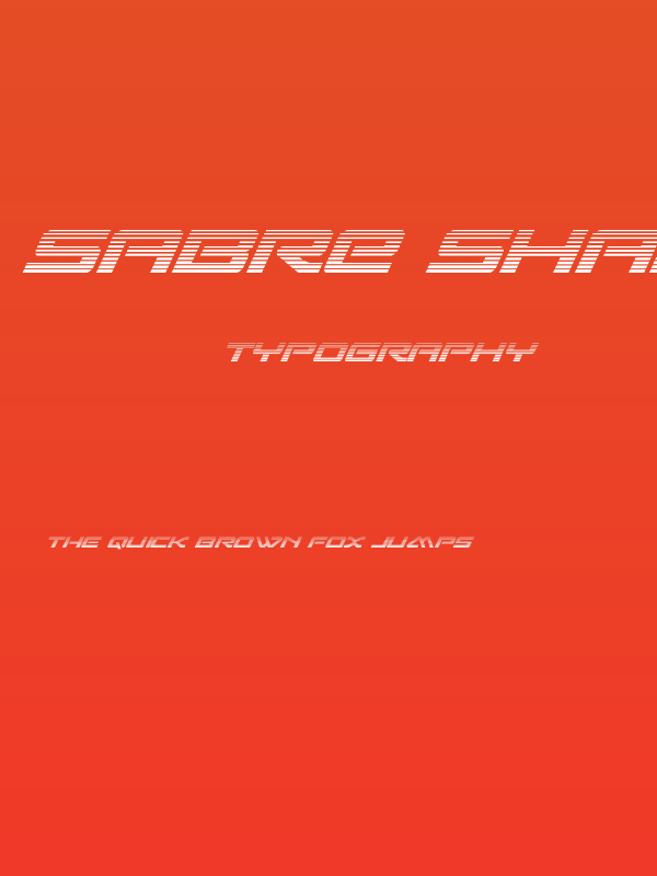 Sabre Shark Gradient Poster