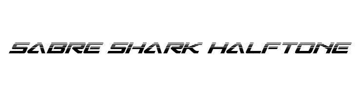Sabre Shark Halftone  Frei Schriftart Herunterladen